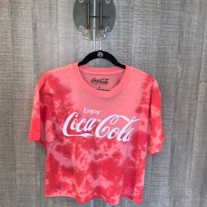 Coca Cola Tye Dyed Cropped‎ T-shirt